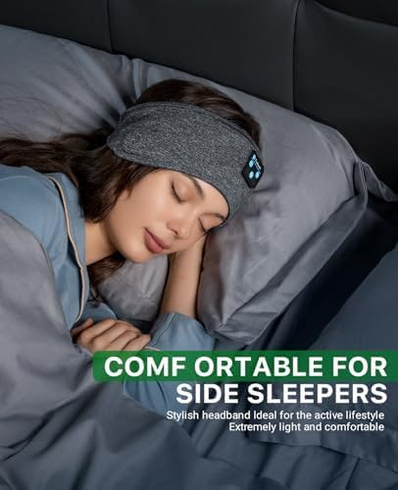 Sleep Headphones Bluetooth, Sleeping Headphones Headband Soft Elastic Comfortable Bluetooth Headband Headphones, for Men Women Teenager,Christmas Father Mothers Day Birthday
