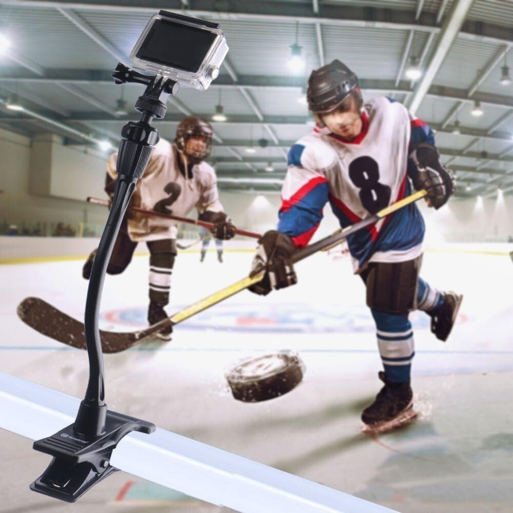 Flexible Gooseneck Clamp Mount 12" Adjustable for Webcam Gopro Photo Video