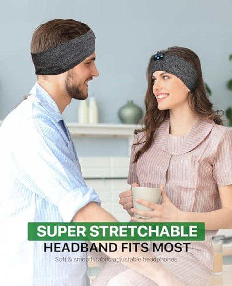 Sleep Headphones Bluetooth, Sleeping Headphones Headband Soft Elastic Comfortable Bluetooth Headband Headphones, for Men Women Teenager,Christmas Father Mothers Day Birthday