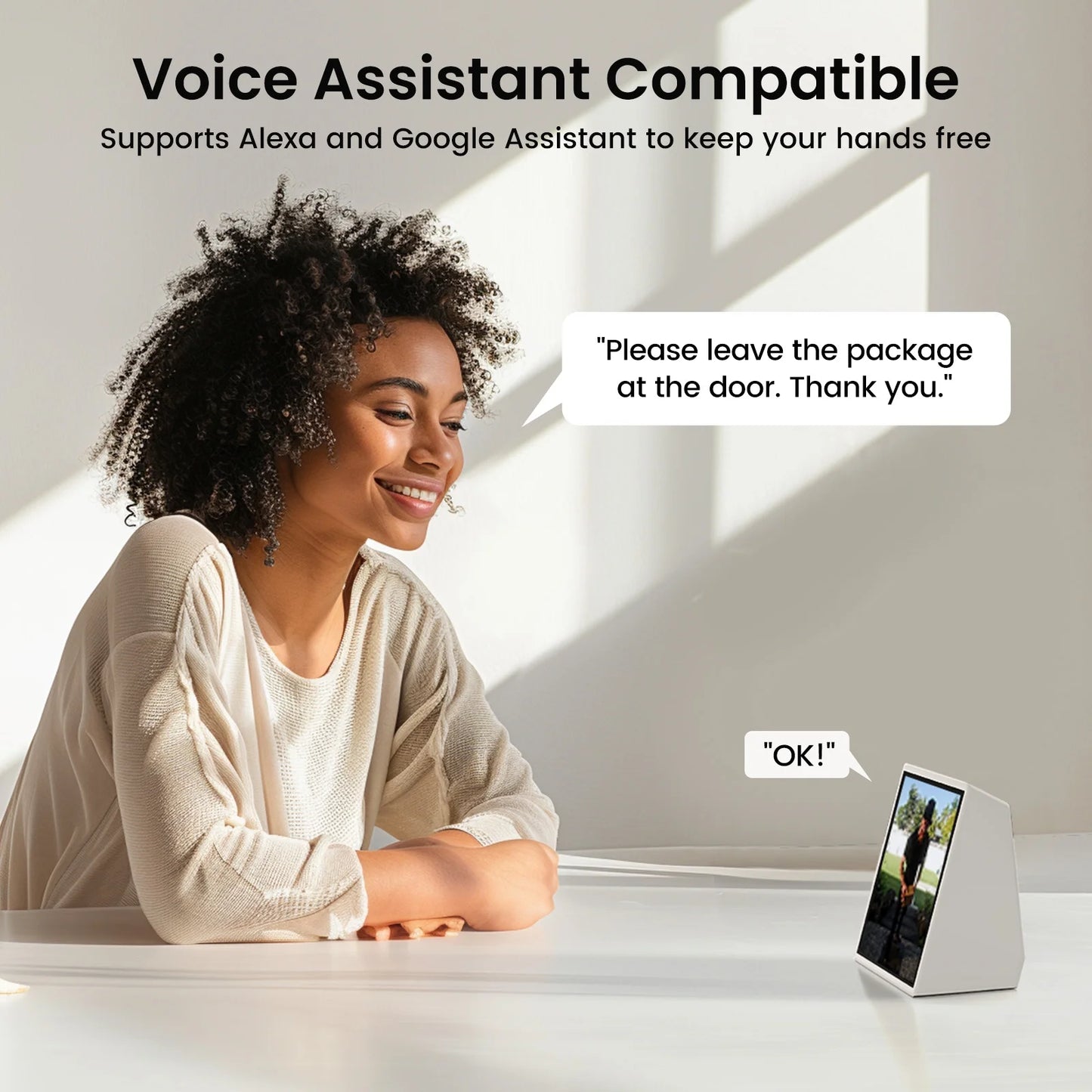 2K /3MP Wireless Doorbell Camera with Chime, Head-To-Toe View Video Doorbell, Smart Parcel Detection, 2 Way Audio, Night Vision
