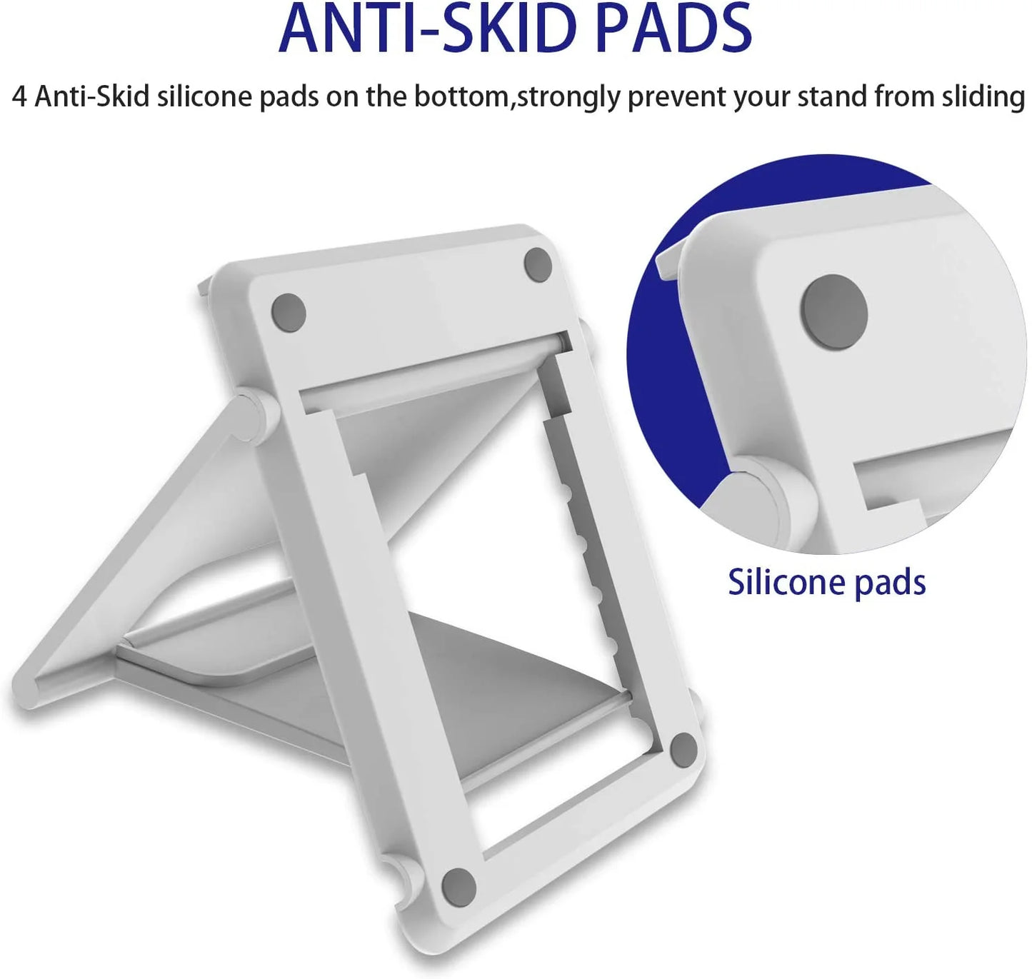 6PACK Desktop Cell Phone Stand Holder, Portable Universal Desk Stand for All Mobile Smart Phone Tablet Display