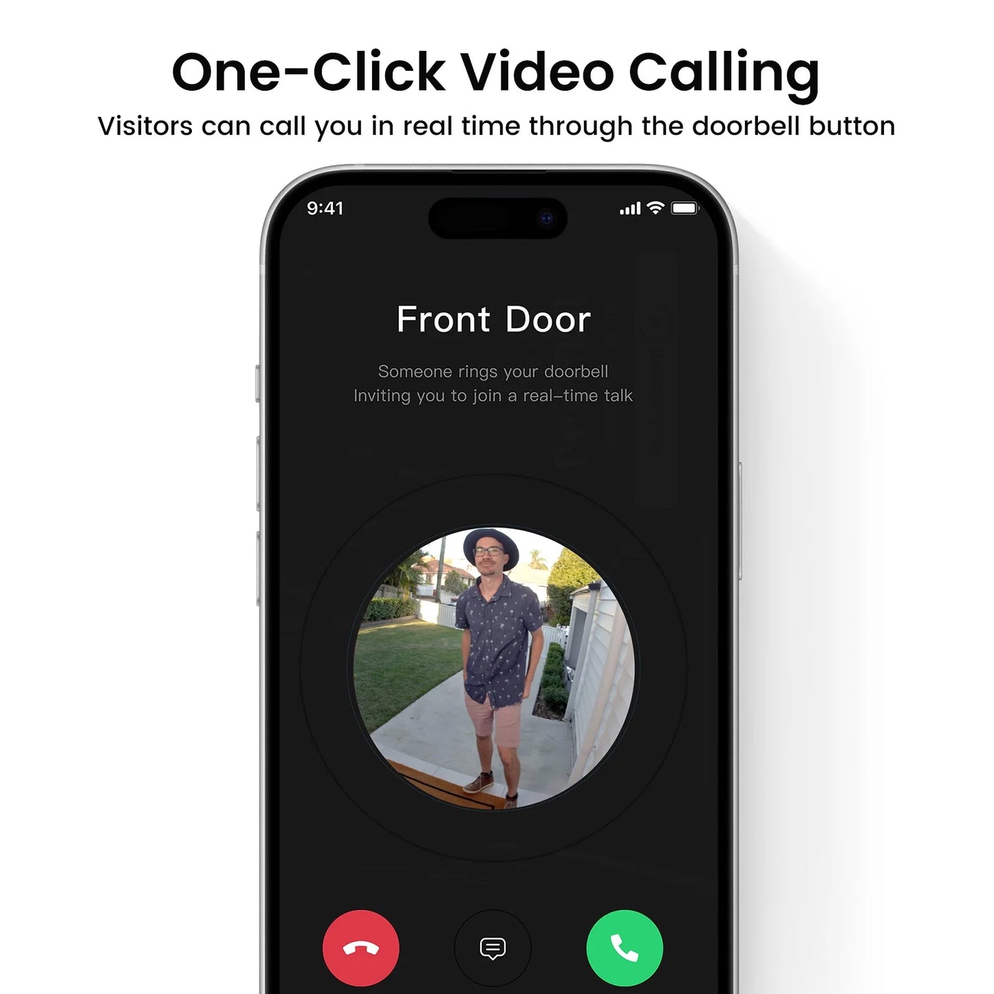 2K /3MP Wireless Doorbell Camera with Chime, Head-To-Toe View Video Doorbell, Smart Parcel Detection, 2 Way Audio, Night Vision