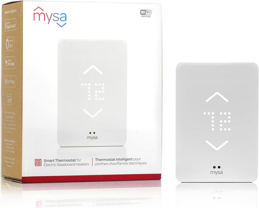 Smart Thermostat for Electric Baseboard Heaters 240V | Remote Control with 100% Free APP | Easy Install | Homekit, Alexa, Google Home | Wi-Fi Programmable | Temp. & Humidity Alerts