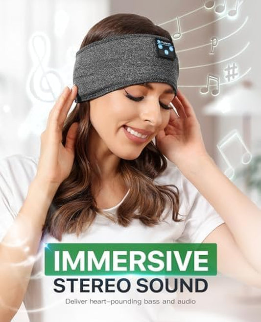 Sleep Headphones Bluetooth, Sleeping Headphones Headband Soft Elastic Comfortable Bluetooth Headband Headphones, for Men Women Teenager,Christmas Father Mothers Day Birthday