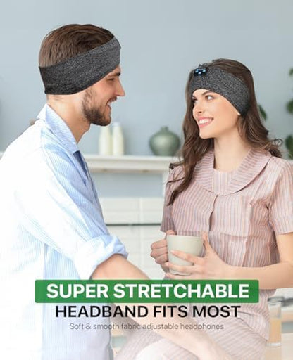 Sleep Headphones Bluetooth, Sleeping Headphones Headband Soft Elastic Comfortable Bluetooth Headband Headphones, for Men Women Teenager,Christmas Father Mothers Day Birthday