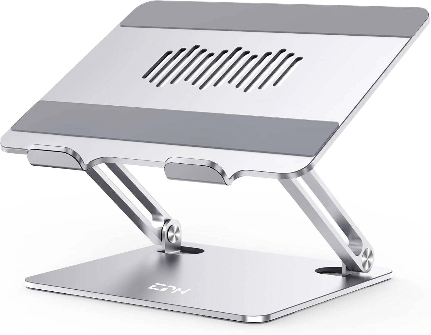 Laptop Stand for Desk, Ergonomic Aluminum Alloy Laptop Holder Adjustable Height Computer Stand Notebook Riser Compatible with Macbook Pro Air, Dell, HP, Lenovo, Samsung More 9-16" Laptops-Silver