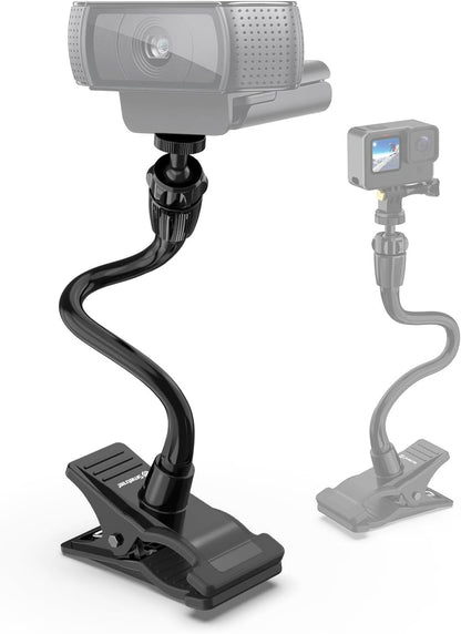 Flexible Gooseneck Clamp Mount 12" Adjustable for Webcam Gopro Photo Video